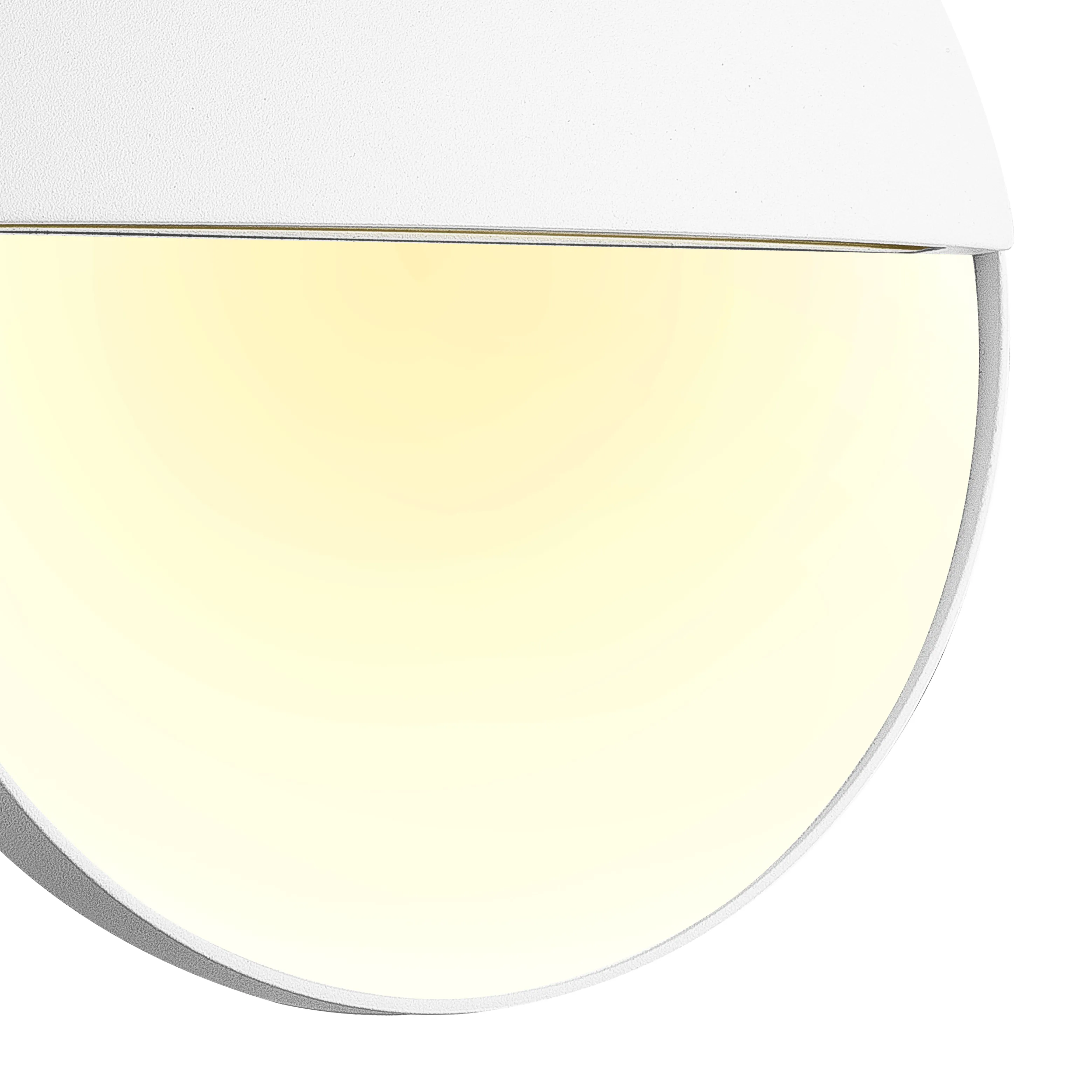 Baker Large Round Wall Lamp 6W LED IP54 Sand White M7018  Mantra Fusion Baker